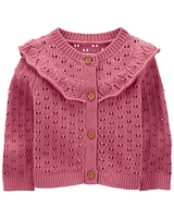 Baby Crochet-Knit Cardigan Sweater