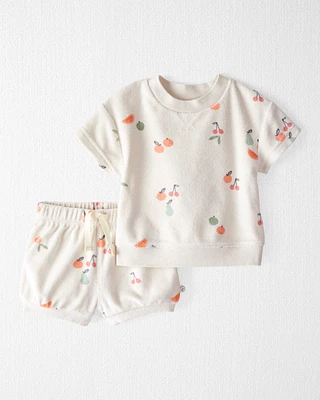 Baby 2-Piece Fruit-Print Set Made with Organic Cotton