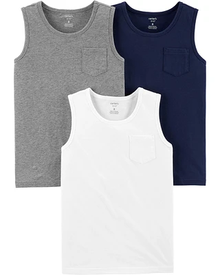 Kid 3-Pack Jersey Tanks