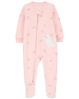 Toddler 1-Piece Narwhal Fleece Footie Pajamas