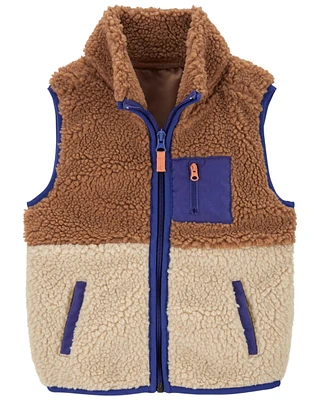 Baby Zip-Up Sherpa Vest