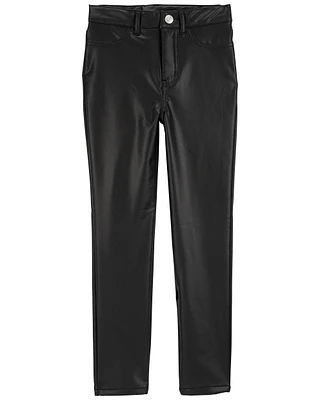 Kid Faux Leather Skinny-Fit Pants