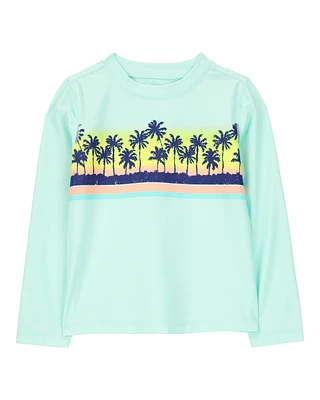 Toddler Palm Tree Long Sleeve Rashguard