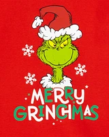 Kid 2-Piece Christmas Grinch Cotton & Fleece Pajamas