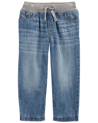 Toddler Drawstring Pull-On Jeans