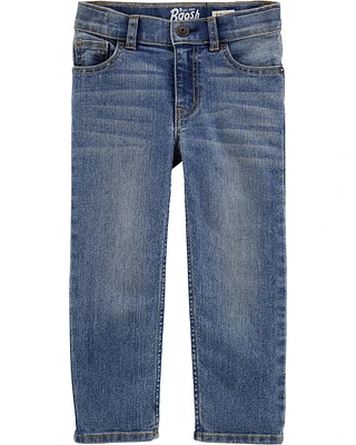 Baby Faded Wash Straight-Leg Jeans