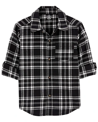 Toddler Plaid Twill Button-Down Shirt