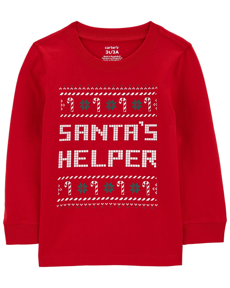 Toddler Santa's Helper Graphic Tee