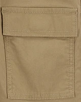 Kid Canvas Cargo Joggers