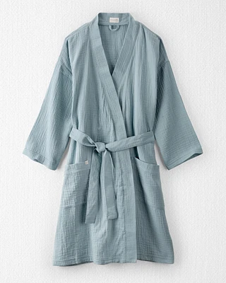 Adult Organic Cotton Gauze Robe