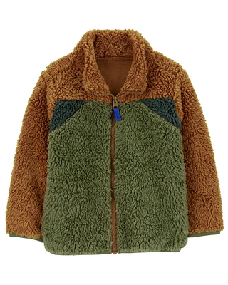 Toddler Sherpa Fleece Zip-Up Jacket