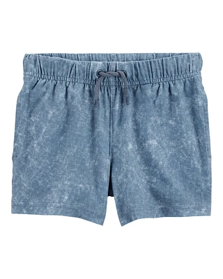 Toddler Solid Pull-On Knit Shorts