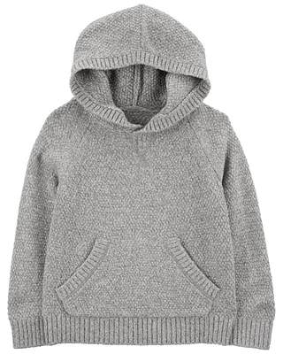 Baby Chunky Waffle Pullover Sweater - Gray