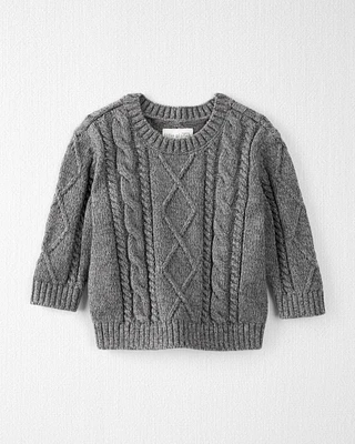 Baby Organic Cotton Cable Knit Sweater