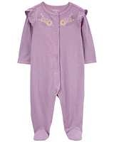 Baby Floral Snap-Up Thermal Sleep & Play