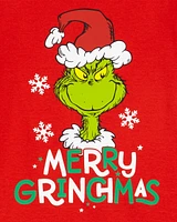 Toddler 2-Piece Christmas Grinch Cotton & Fleece Pajamas