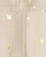 Baby Star Foil Mid-Weight Fleece-Lined Jacket