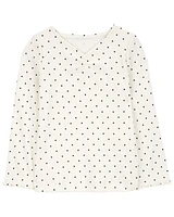 Baby Polka Dot Cotton Rib Top