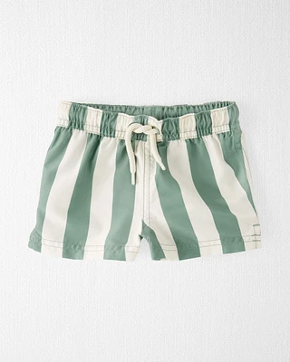 Baby Recycled Striped Swim Trunks