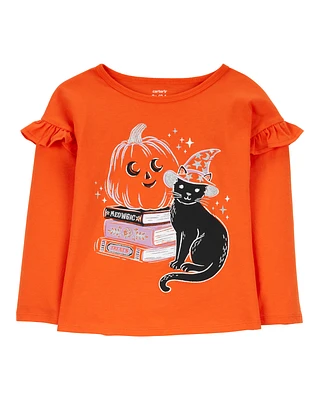 Baby Halloween Cat Flutter Tee