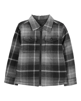 Toddler Reversible Plaid Flannel Woven Jacket