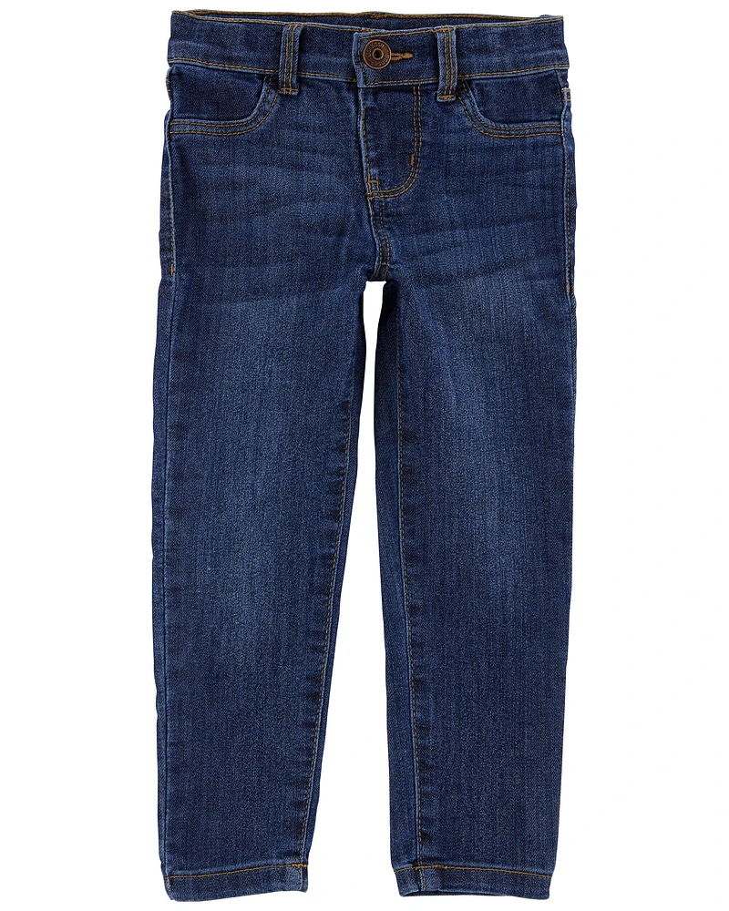 Toddler Dark Blue Wash Super Skinny-Leg Jeans