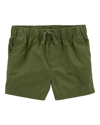 Toddler Pull-On Poplin Shorts