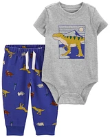 Baby 2-Piece Dinosaur Bodysuit Pant Set