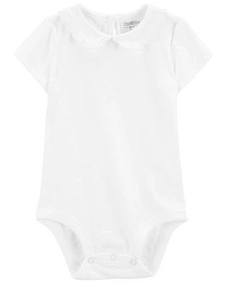 Baby Scalloped Peter Pan Collar Bodysuit