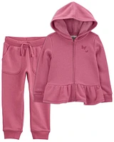 Baby 2-Piece Peplum Jacket & Joggers Set