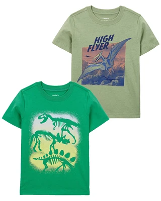 Toddler 2-Pack Dinosaur Graphic Tees