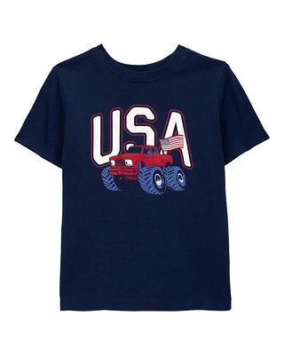 Toddler USA Monster Truck Graphic Tee
