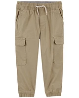 Toddler Canvas Cargo Joggers