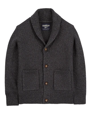 Kid Chunky Knit Button-Front Cardigan