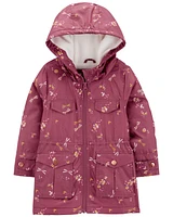 Toddler Dragonfly Print Fleece-Lined Midweight Jacket