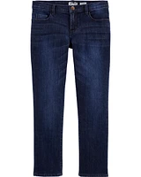 Kid Dark Wash Plus-Fit Skinny-Leg Jeans