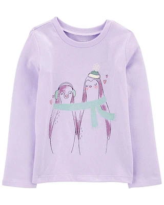 Toddler Penguin Long-Sleeve Graphic Tee