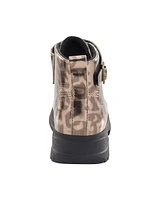 Toddler Cheetah Print Lace-Up Boots