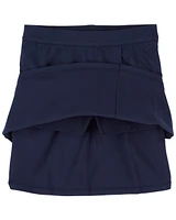 Kid Ponte Knit Uniform Skort