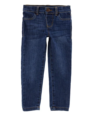 Baby Dark Blue Wash Skinny-Leg Jeans