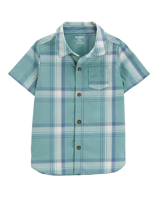 Toddler Short-Sleeve Button-Front Shirt