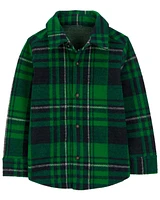 Toddler Plaid Jacquard Button-Down Shirt