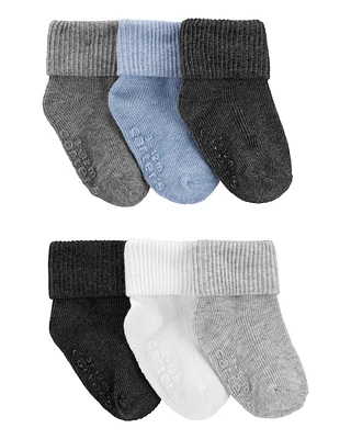 Baby 6-Pack Foldover Cuff Socks