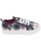 Toddler Plaid Canvas Sneakers