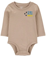 Baby Dino-Mite Dude Dinosaur Long-Sleeve Bodysuit