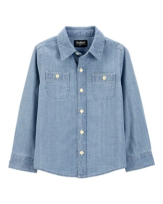 Baby Chambray Button-Front Shirt