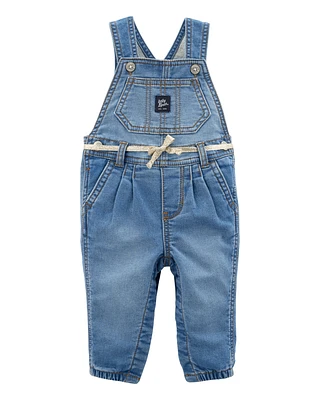 Baby Knit-Like Denim Overalls