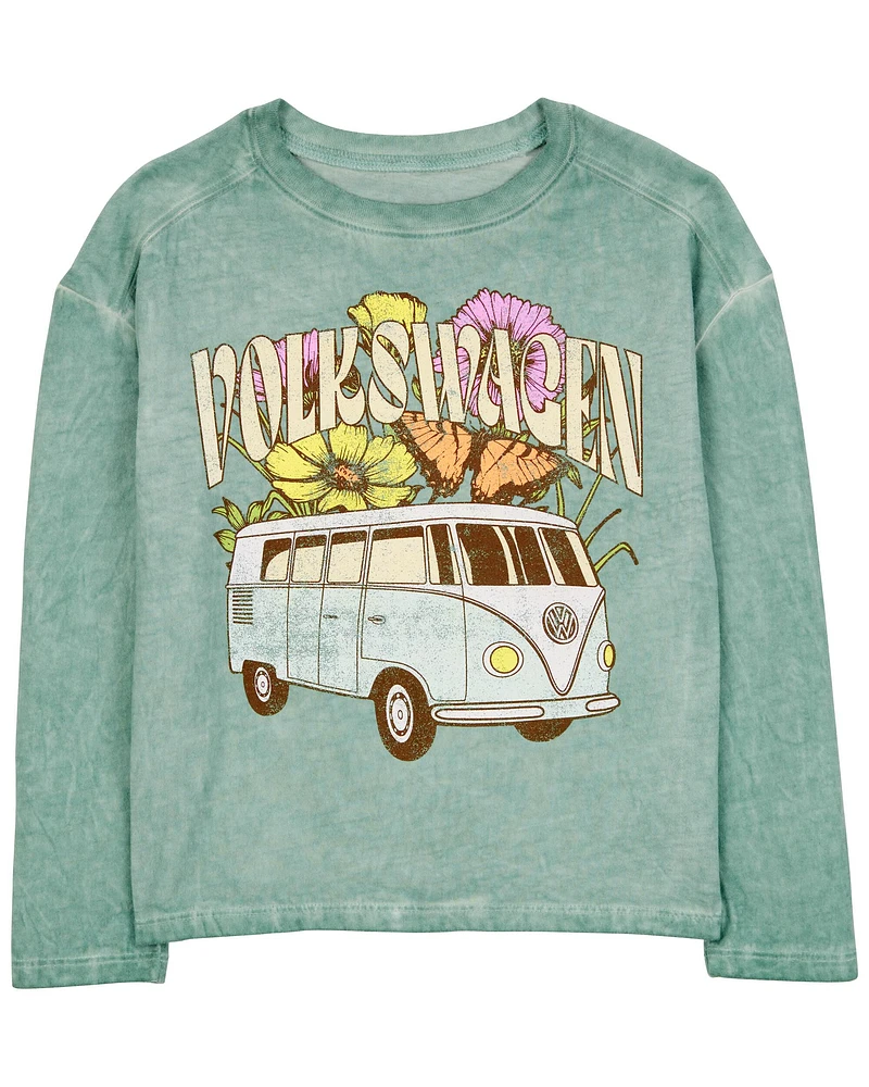 Kid Volkswagen Long-Sleeve Graphic Tee - Green