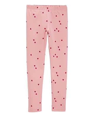 Kid Heart Stretch Leggings