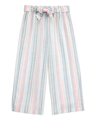 Kid Striped Tie-Waist Flare Pants